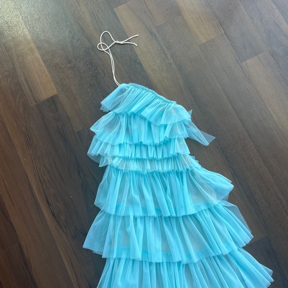 NWOT THE BAR Kai Dress in Amalfi Blue - Picture 8 of 9